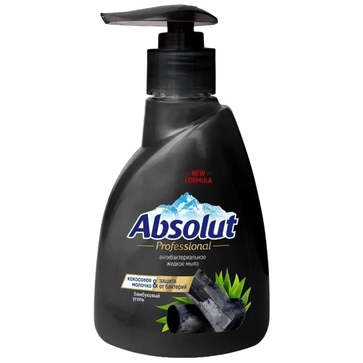 Мыло туалетное жидкое "ABSOLUT" Professional бамбуковый уголь 250г