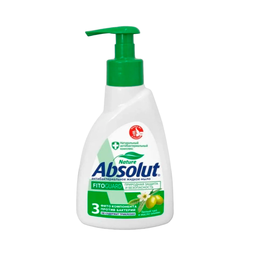 "ABSOLUT" Мыло туалетное жидкое PRO Серебро + пантенол 250г