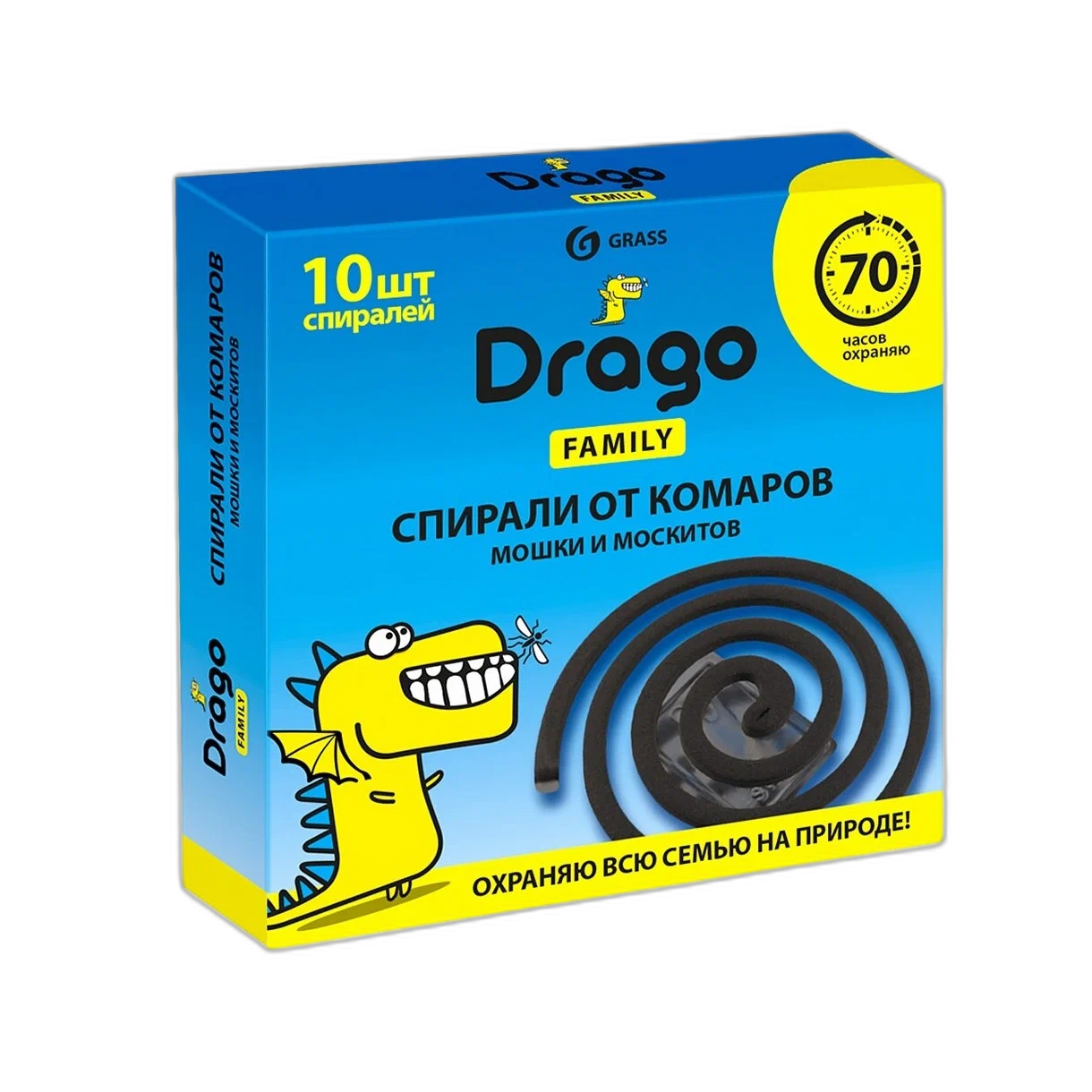 GraSS Средство инсектицидное "Спираль от комаров-эффект" Drago