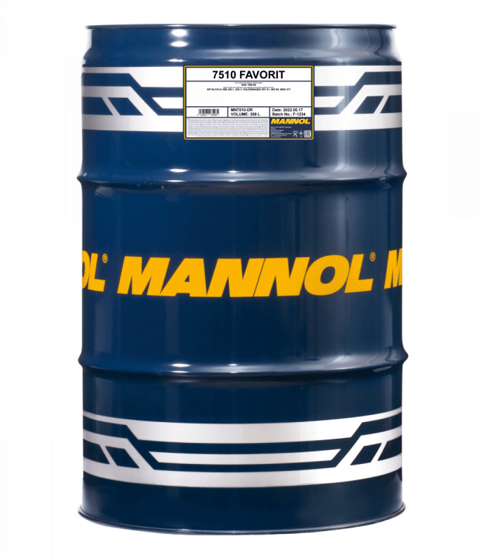 MANNOL масло моторное полусинтетическое Favorit 15W50 API SL/CF-4 ACEA A3/B3/E2 208л