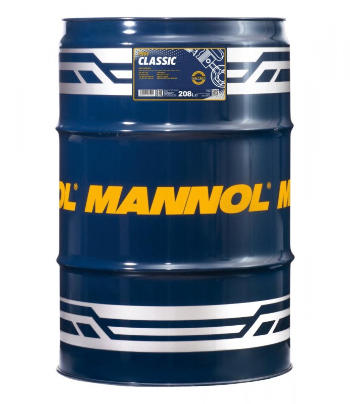 MANNOL  масло моторное полусинтетическое Classic 10W40 API SN/CH-4 ACEA A3/B4 208л