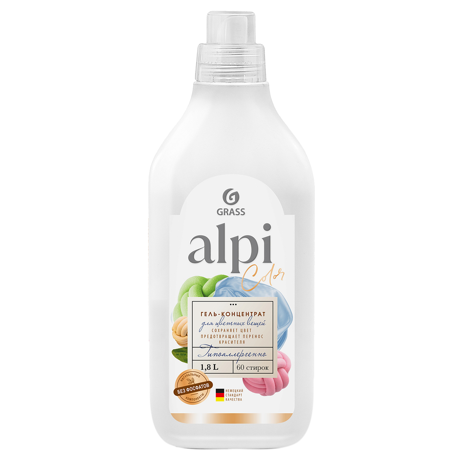 GraSS "ALPI color gel" Концентрированное жидкое средство для стирки 1,8л
