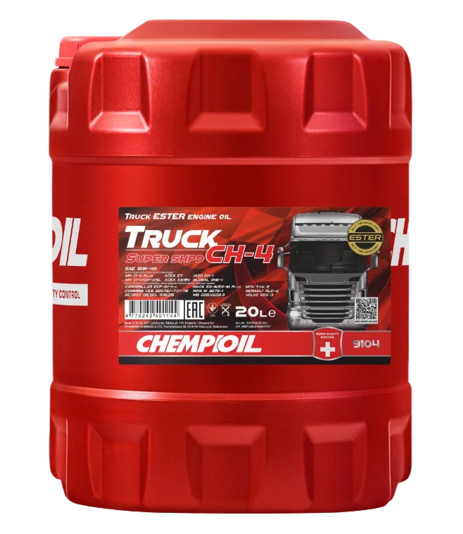 Моторное масло CHEMPIOIL TRUCK Super SHPD CH-3 10W-40 (A3; B3; E3/SL; CH-4; CG-4; CF-4) 20л