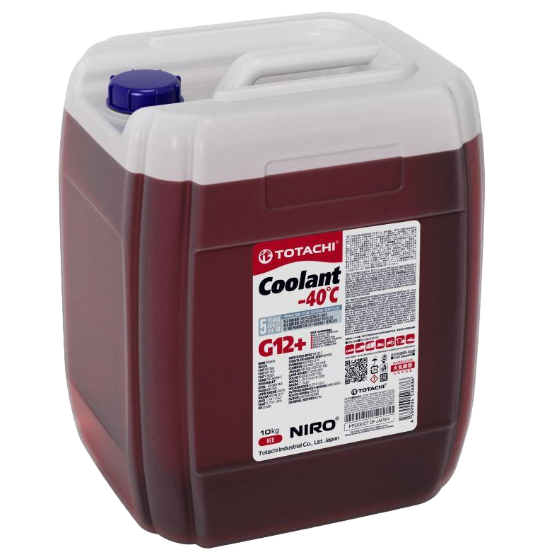 TOTACHI NIRO COOLANT Red -40C, G12+ красный 10кг