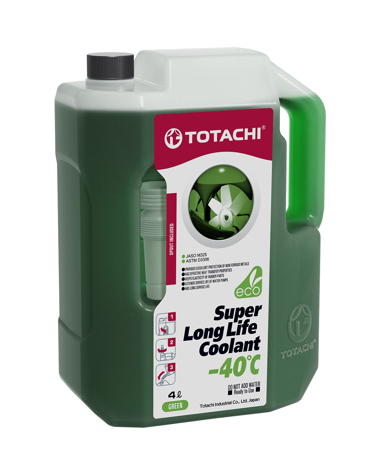 TOTACHI SUPER LONG LIFE COOLANT зеленый -40С 4л