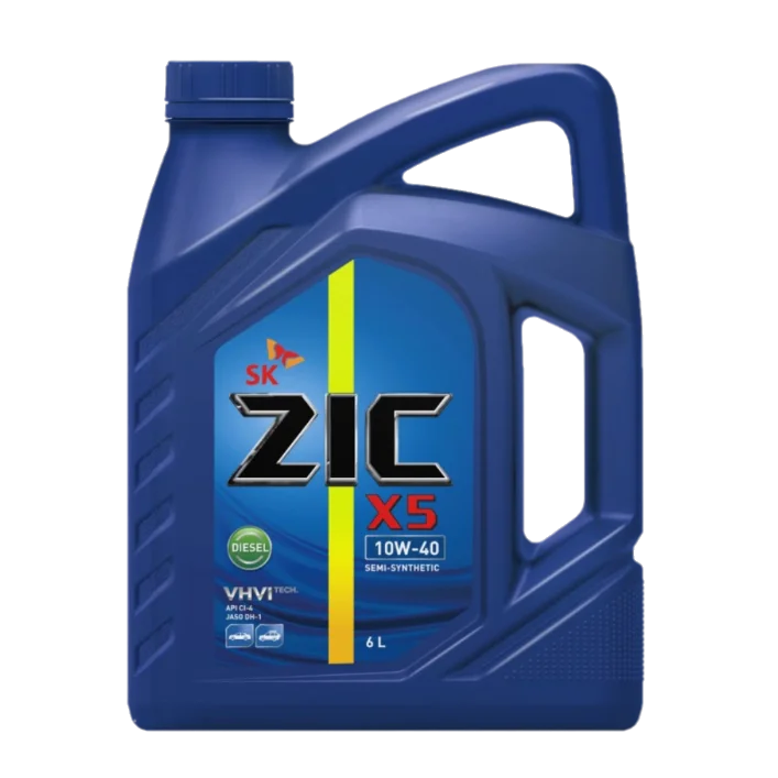 ZIC масло моторное X5 10w40 DIESEL синтетическое 6л