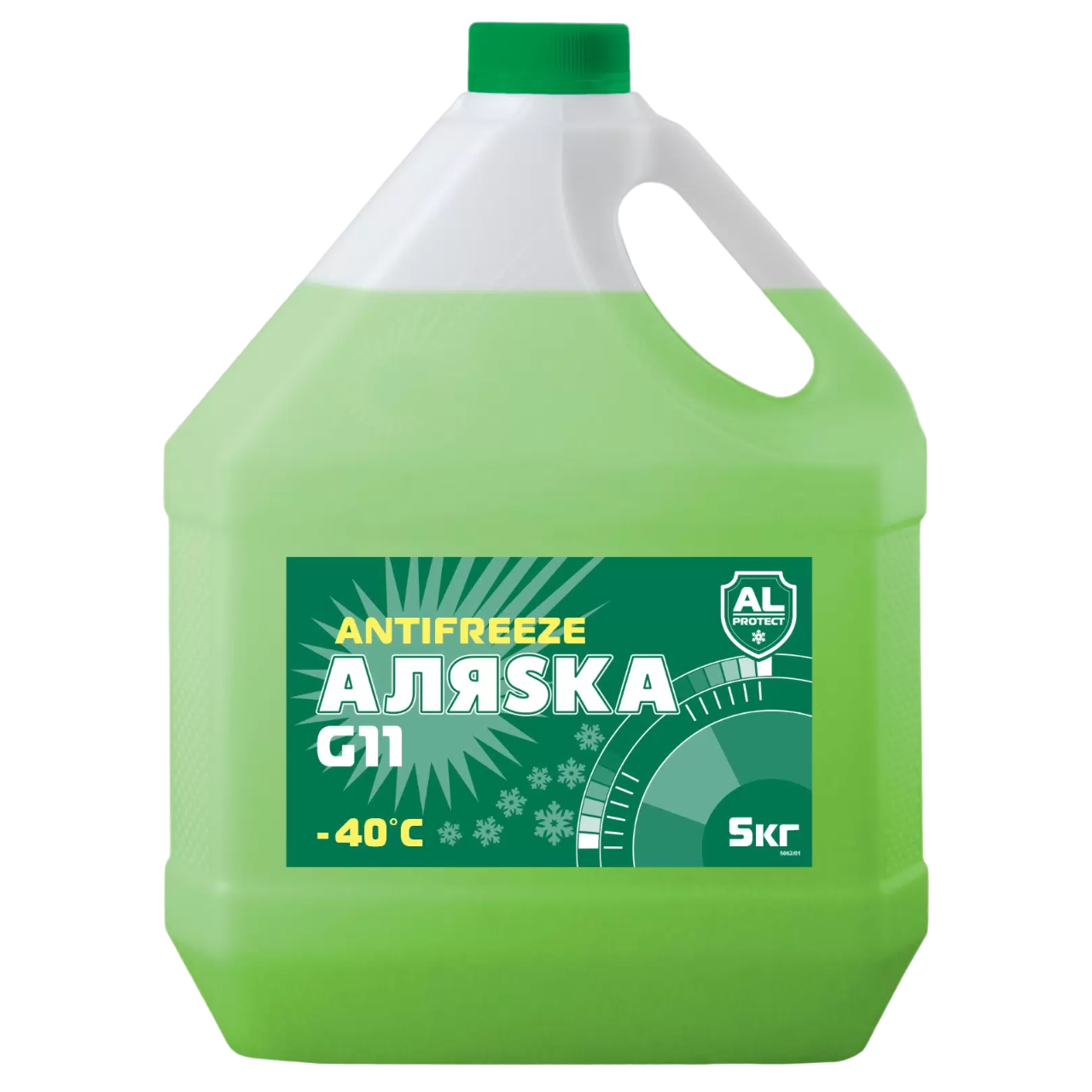 Антифриз АЛЯСКА -40С, G11 зеленый 5кг