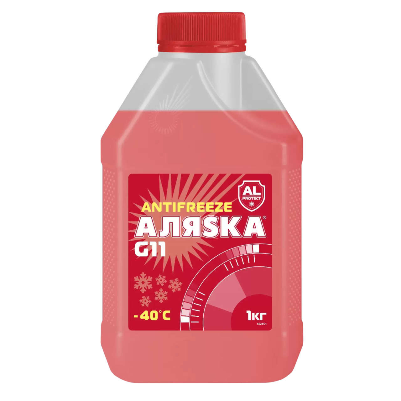 Антифриз АЛЯСКА -40С, G11 красный 1кг