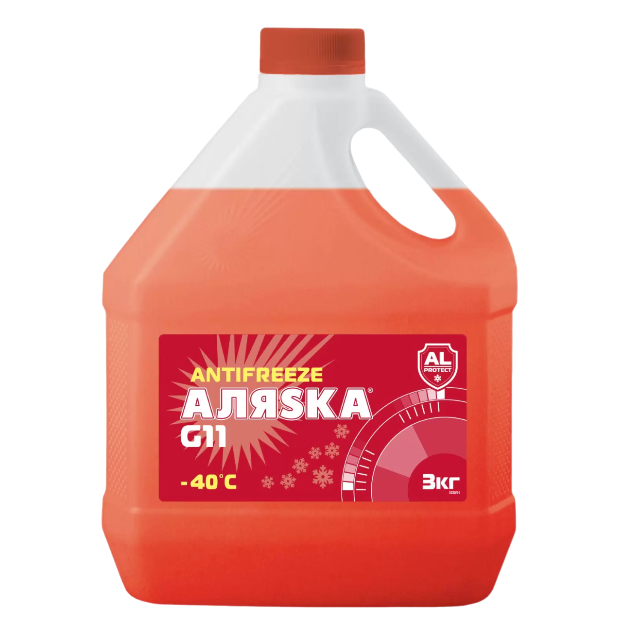 Антифриз АЛЯСКА -40С, G11 красный 3кг