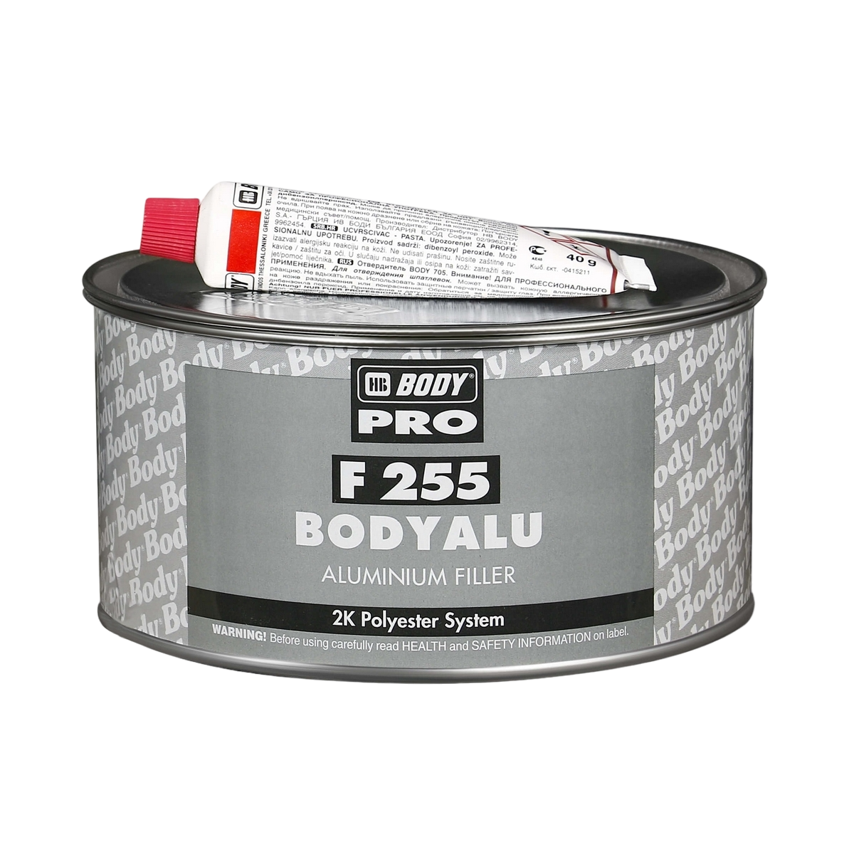 BODY PRO F255 шпатлевка ALU с алюминиевой крошкой 1кг