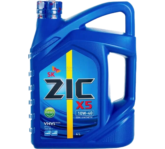 ZIC масло моторное X5 10w40 DIESEL синтетическое 4л