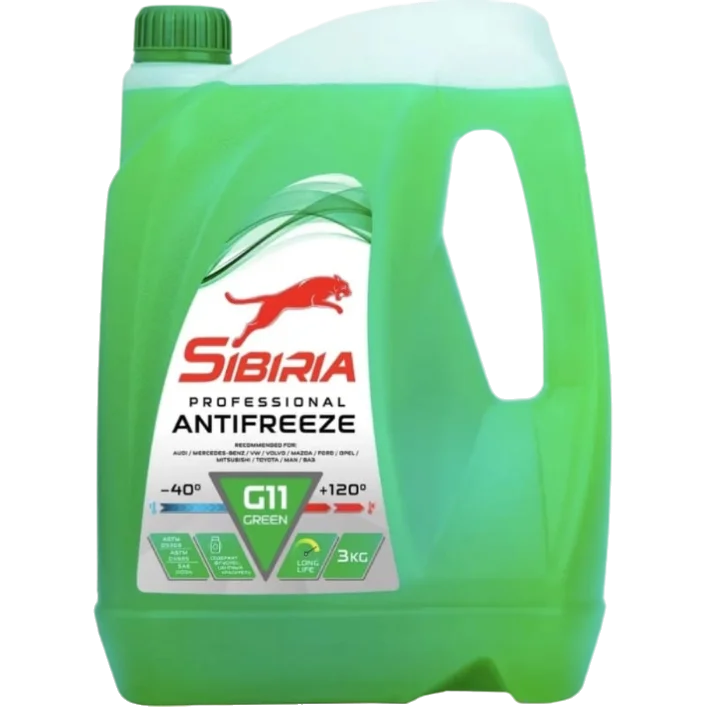 Антифриз SIBIRIA -40 зеленый 3кг