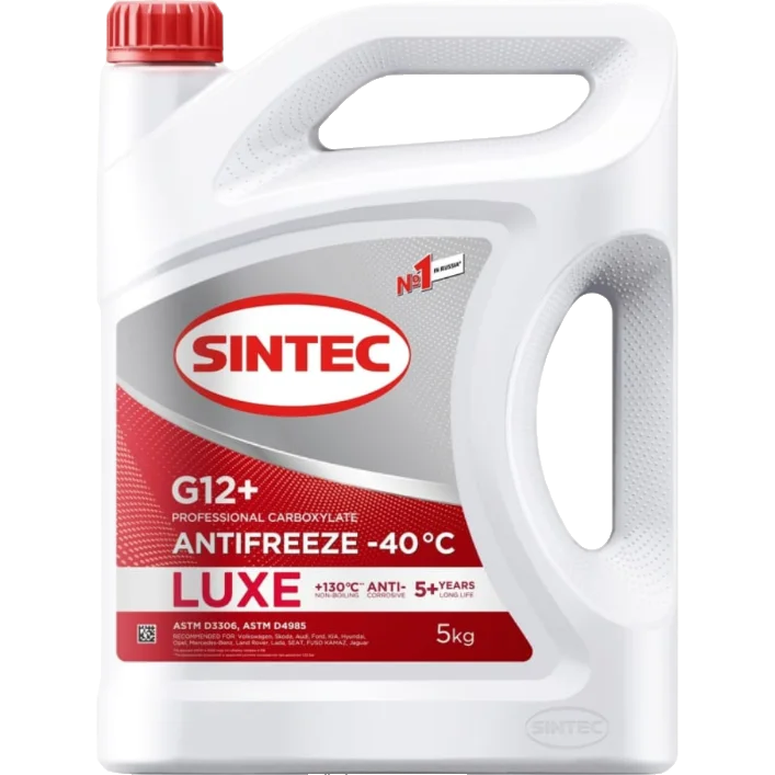 Антифриз Sintec LUXE G12+ красный 5кг