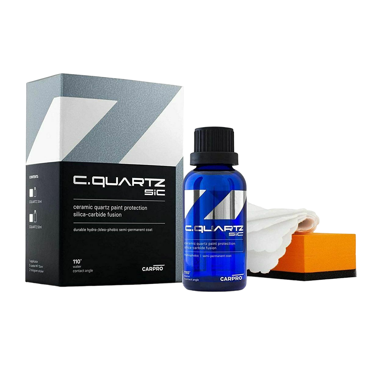 CP-10CQ50K CarPro C.Quartz SiC Kit 50 мл — Набор для защитного покрытия кузова