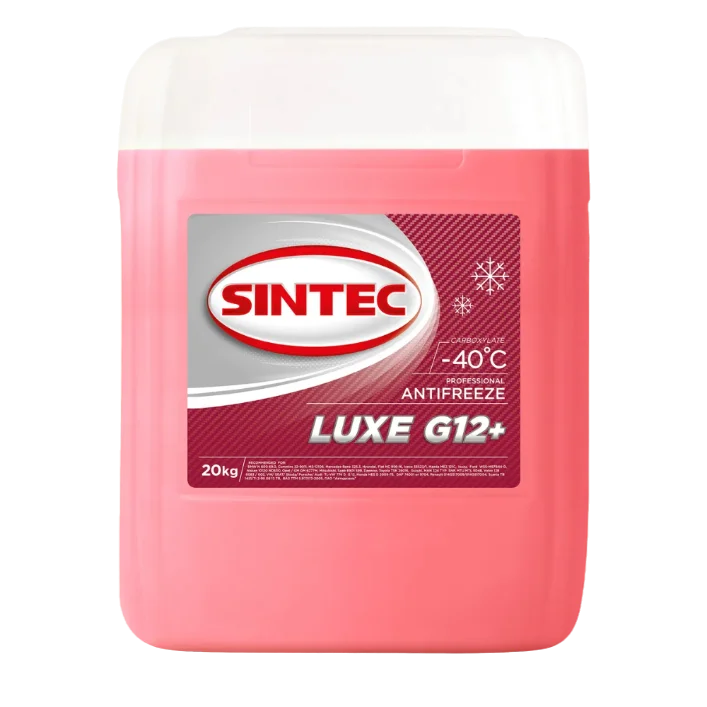 Антифриз Sintec LUXE G12+ красный 10кг