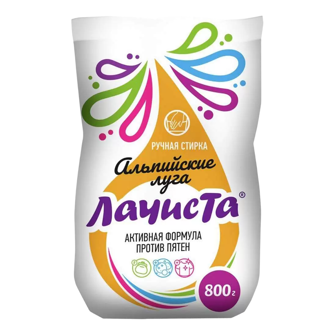 La Chista Стиральный порошок Альпийские луга РУЧНАЯ СТИРКА 800г