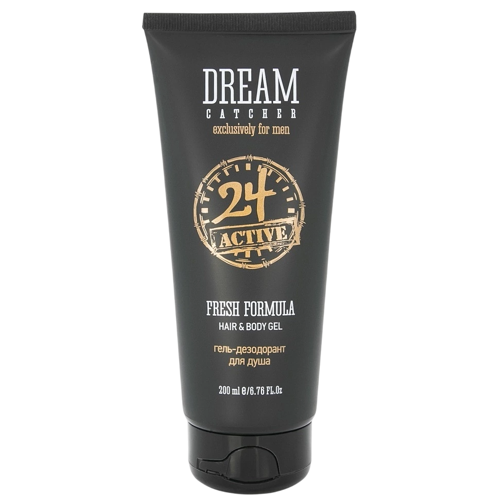 Dream catcher Гель-дезодорант для душа FRESH FORMULA 24 ACTIVE HAIR&BODY GEL 200мл