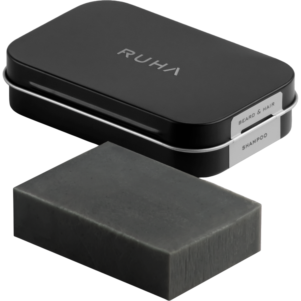 RUHA NEW Натуральное шампуневое мыло для бороды и волос 75г