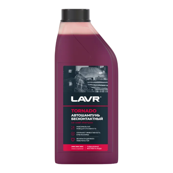 LAVR  TORNADO 1300мл LN2341 — Автошампунь для жесткой воды