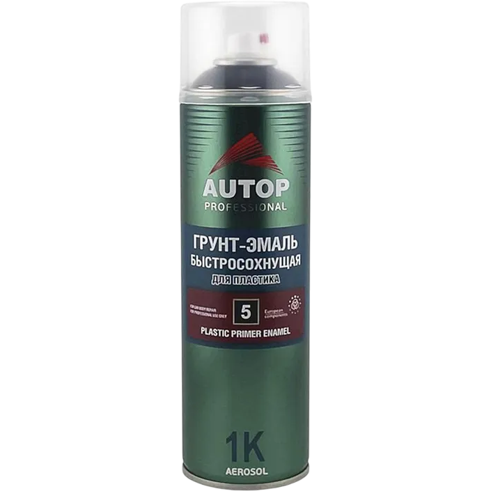 AUTOP Plastic Primer Enamel Professio Грунт эмаль для пластика №5 серый 650мл