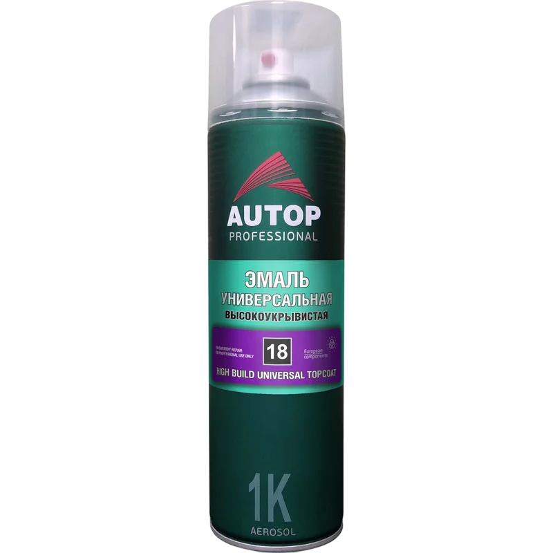 AUTOP HIGH BULD UNIVERSAL Эмаль акриловая универсальная высокоукрывистая №19 серебристый для дисков 650мл