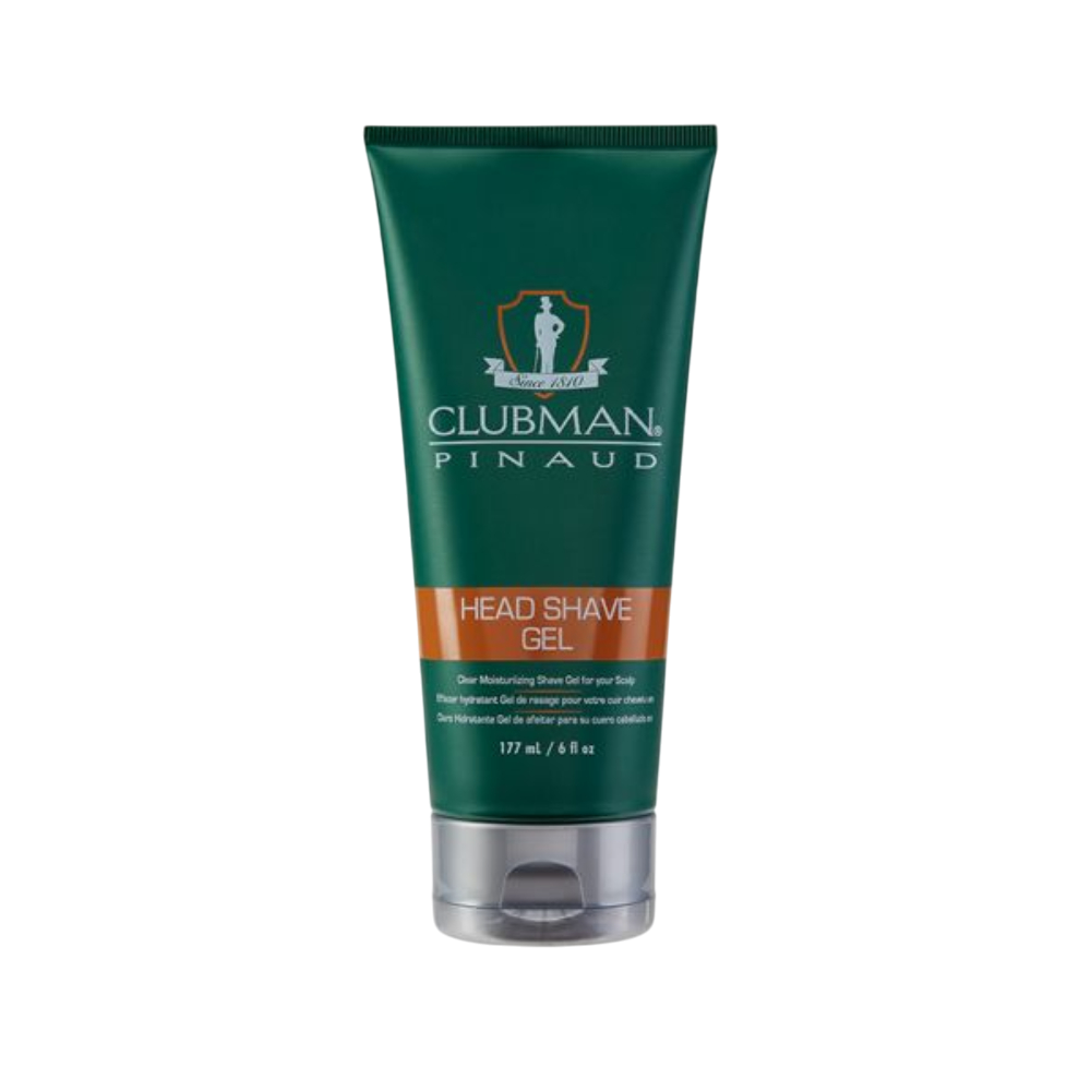 Clubman Увлажняющий гель для бритья прозрачный Head Shave Gel 177мл