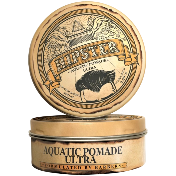 HIPSTER Помада классическая на водной основе сильной фиксации AQUATIC POMADE ULTRA 100мл