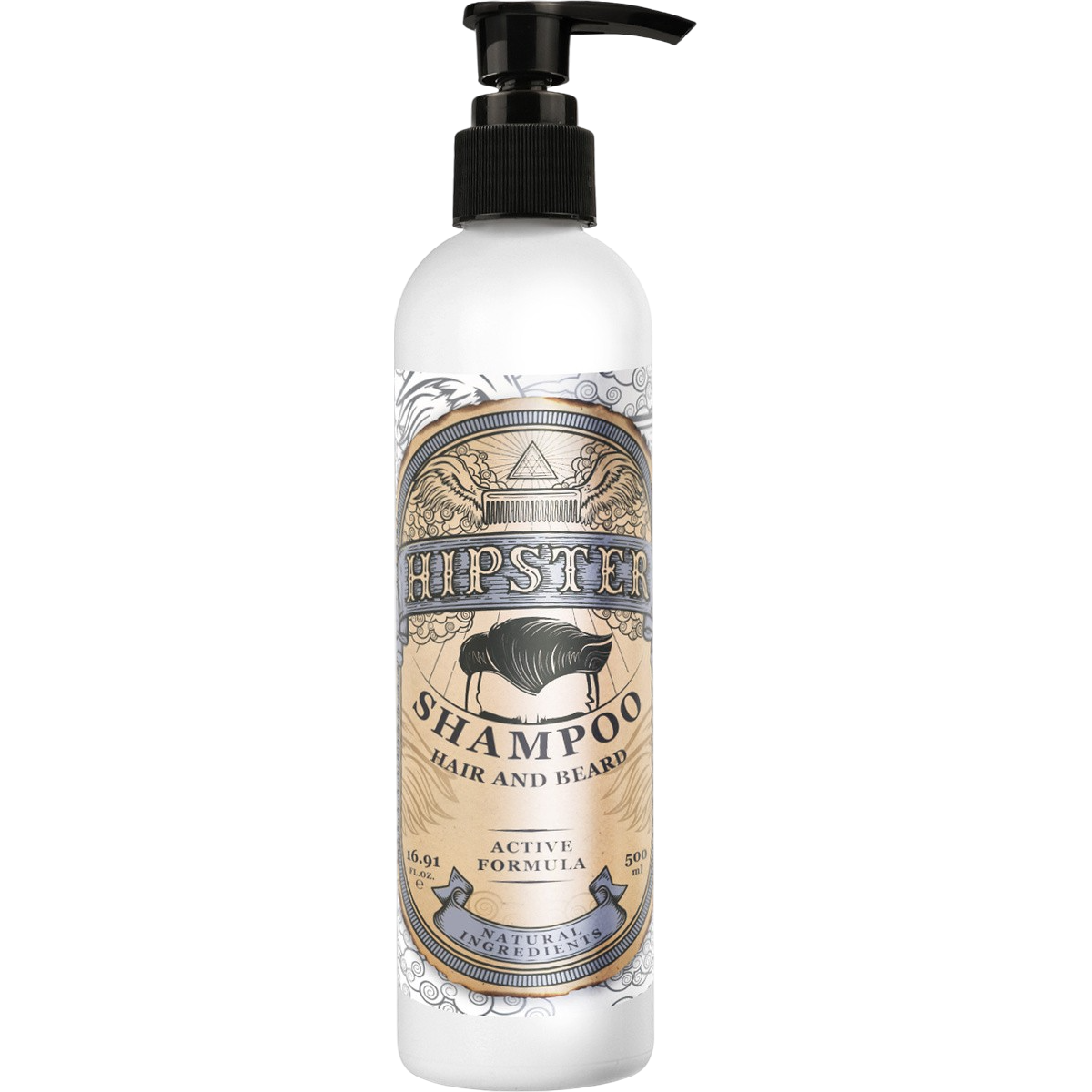 HIPSTER SHAMPOO HAIR and BEARD Шампунь для волос и бороды 500мл