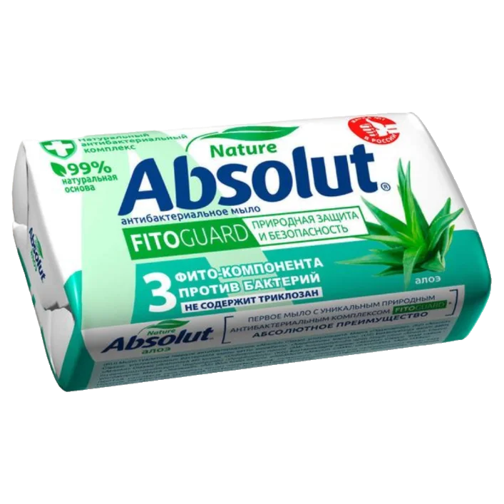 Мыло туалетное твердое "ABSOLUT" FitoGuard алоэ 90г