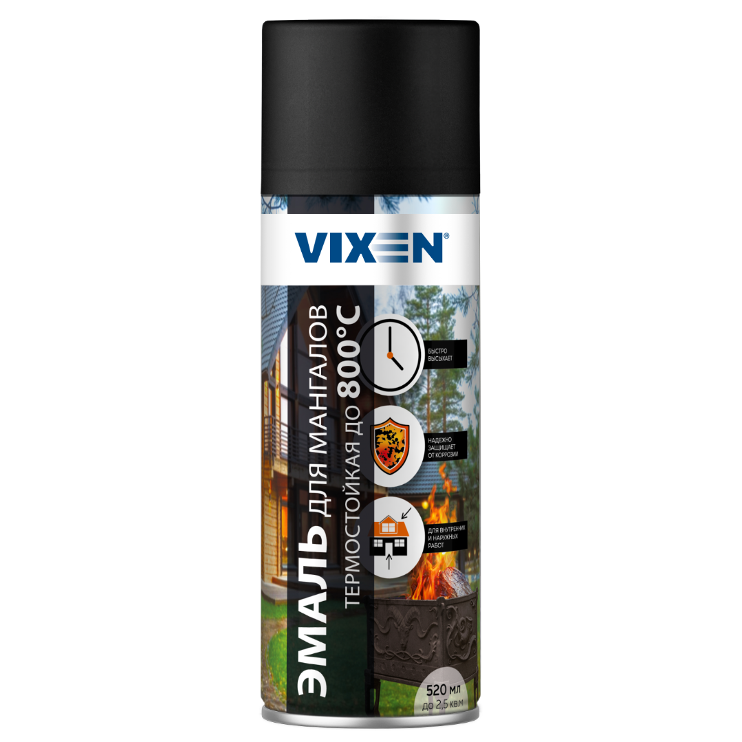 VIXEN Эмаль для мангалов, 520мл