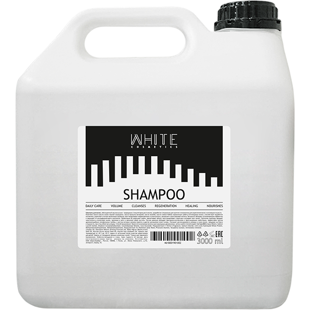 WHITE COSMETIC Shampoo Профессиональный шампунь для волос 3л