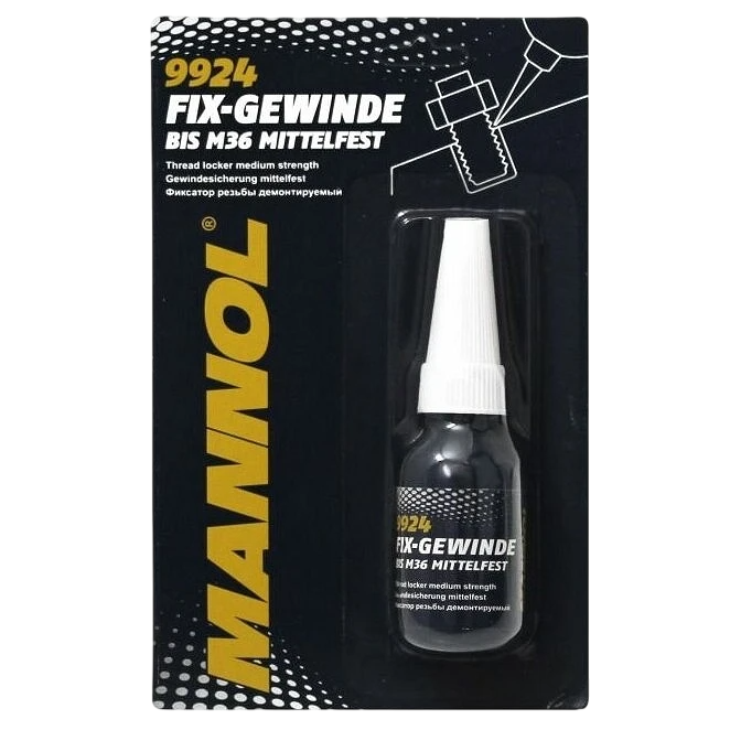 MANNOL 9924 Fix-Gewinde mittelfest Фиксатор резьбы демонтируемый 10мл