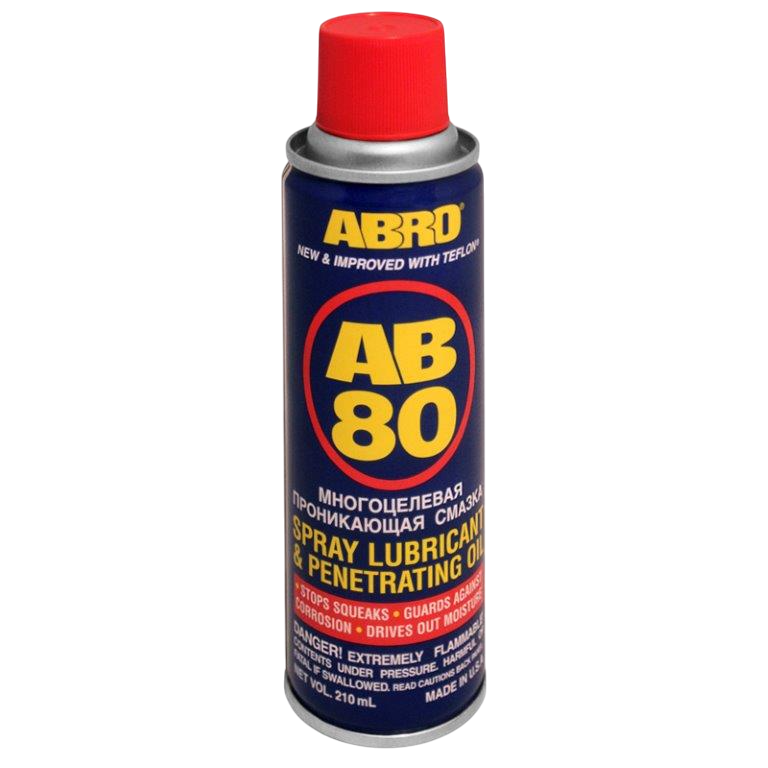 ABRO AB-80 210 мл AB-80-210-R — Смазка-спрей многоцелевая проникающая