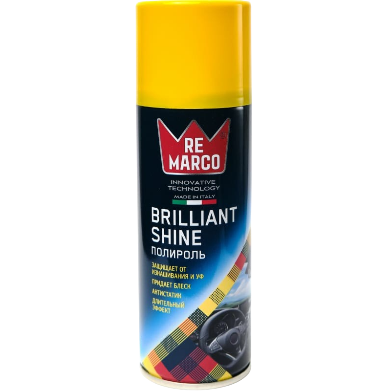 RE MARCO BRILLIANT SHINE "Perf. №5" Полироль пластика 200мл