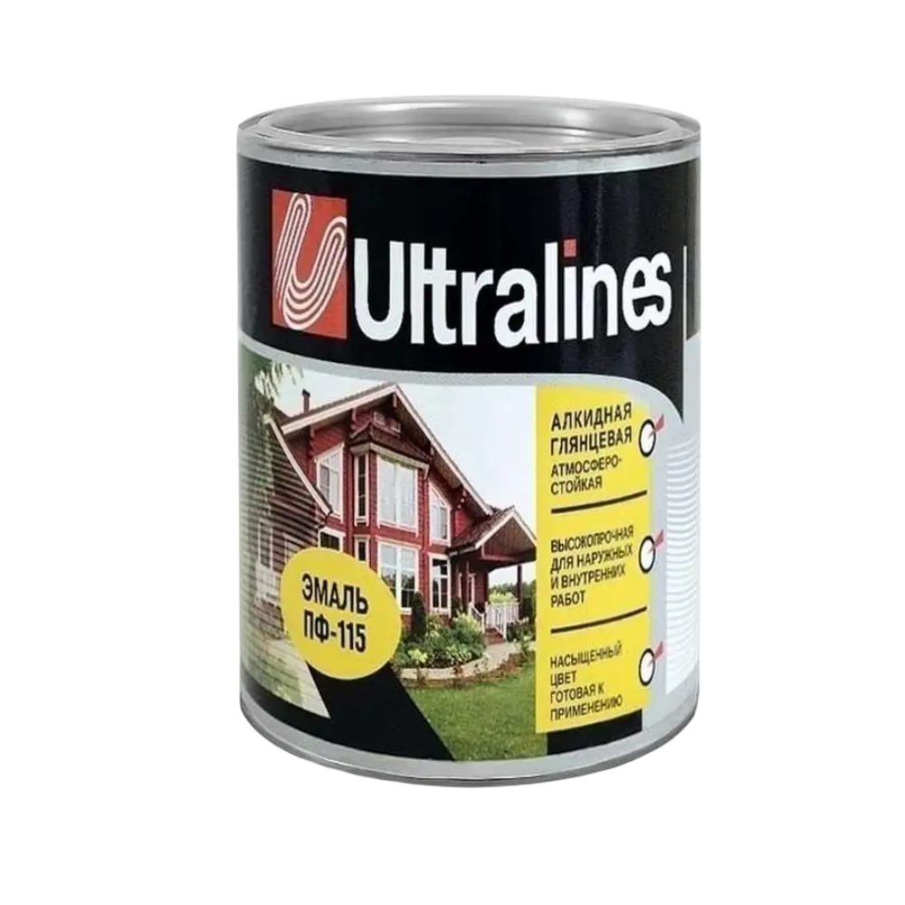 Эмаль Радуга Ultra Lines ПФ-115 белая 800г