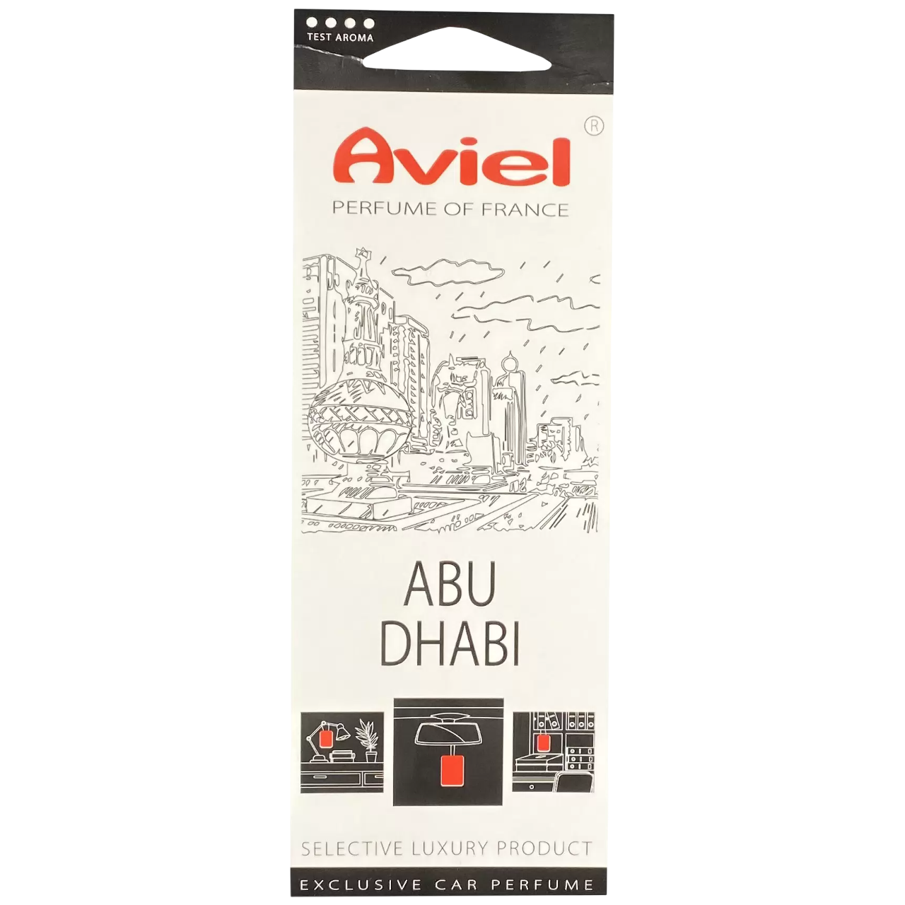 AVIEL Освежитель воздуха картонный Abu Dhabi