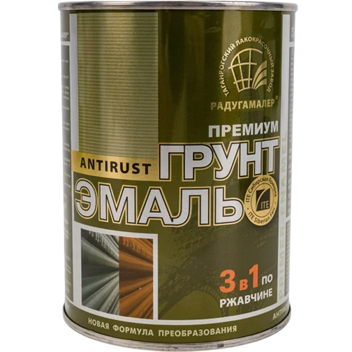 Грунт-эмаль по ржавчине 3 в 1 Радуга желтая 900г