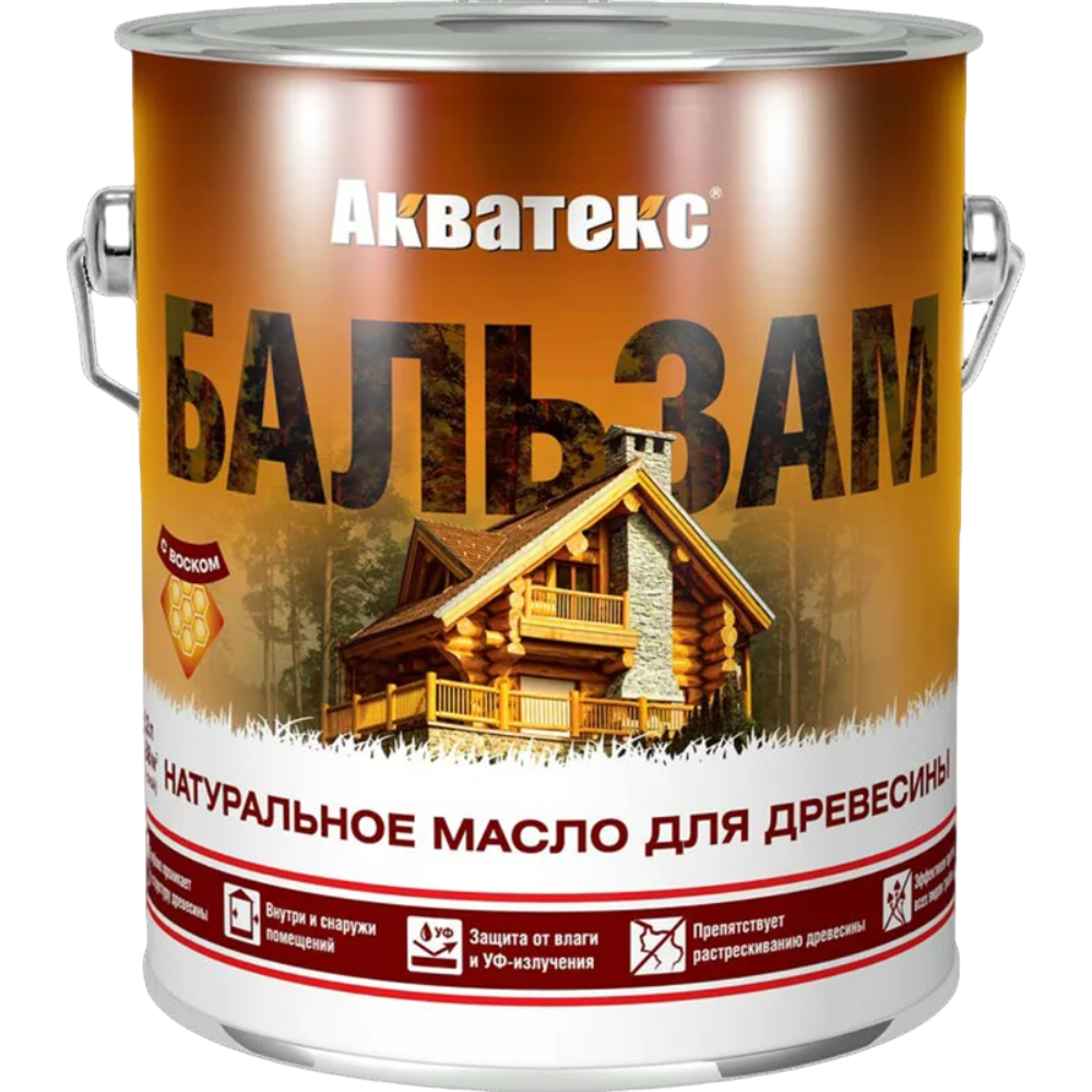Акватекс-Бальзам защитное декоративное покрытие лиственница Рогнеда 2,2л