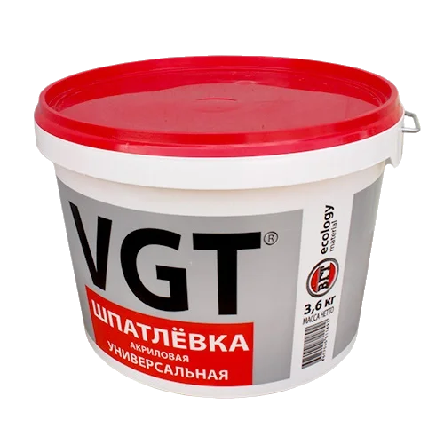 Шпаклевка ВГТ внутренних и наружних работ акрил 3,6кг