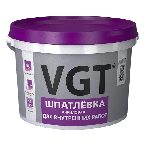Шпаклевка ВГТ внутренних работ акрил 7,5кг
