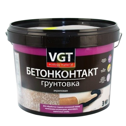 Грунт ВГТ Бетоноконтакт 3кг