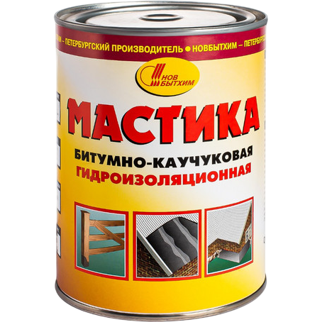 Мастика НБХ битумно-каучуковая 1л