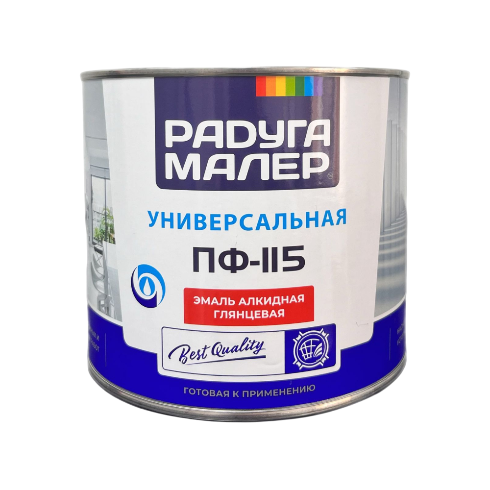 Эмаль Радуга ПФ-115 серая 1,9кг