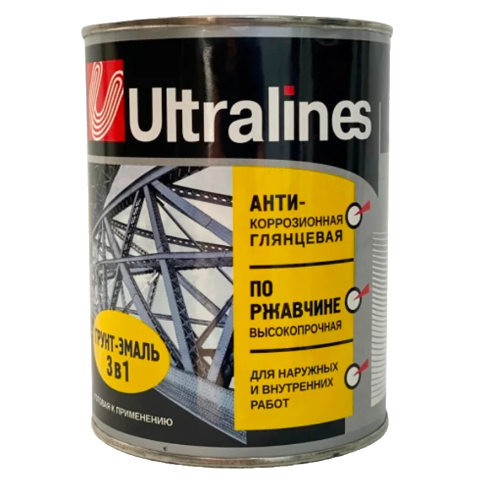 Эмаль по ржавчине Радуга ULTRA LINES спелая вишня 800г