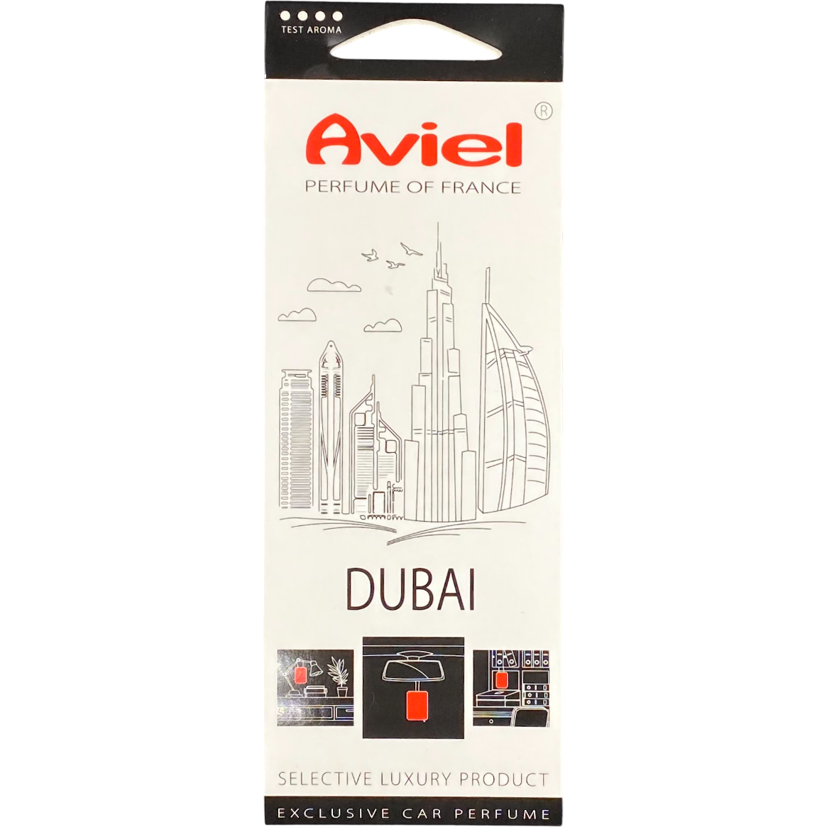 AVIEL Освежитель воздуха картонный Dubai