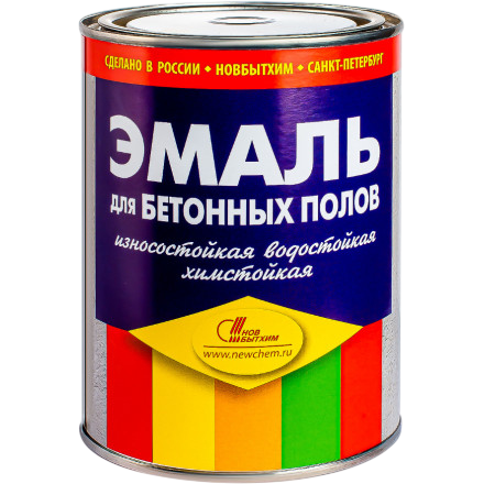 Эмаль для бетонных полов НБХ голубая 1л