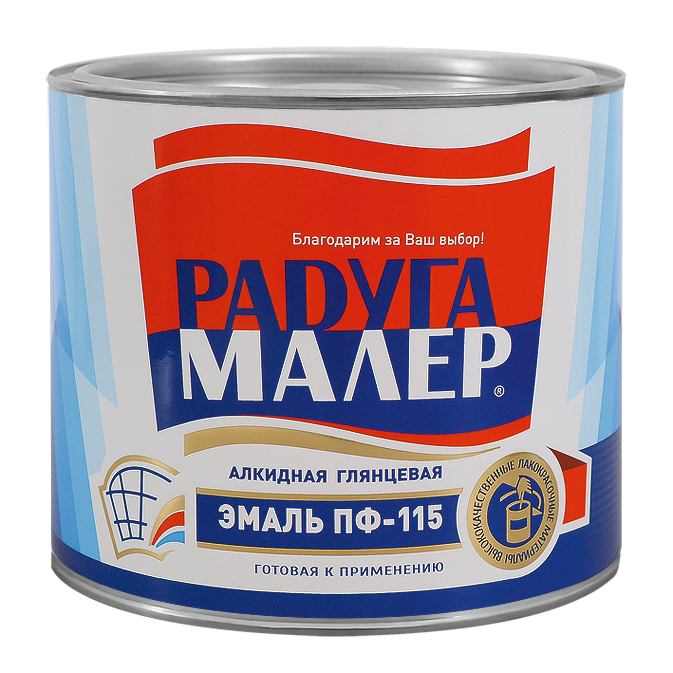 Эмаль Радуга ПФ-266 красно-коричневая 6кг