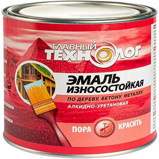 Главный технолог алкидно-уретановая белая 0,75 л — Эмаль износостойкая