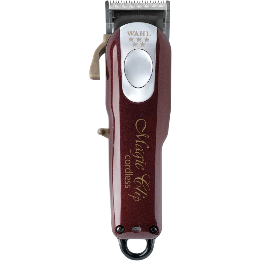 Wahl Hair Clipper Magic Clip Cordless Машинка для стрижки с комбинированным питанием, бордовая