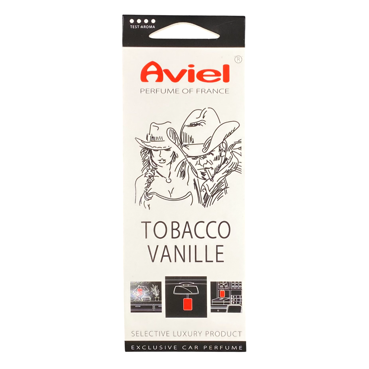 AVIEL Освежитель воздуха картонный Tobacco Vanille